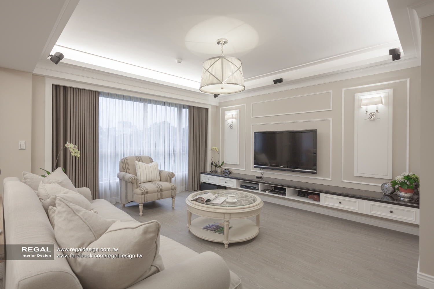 住宅設計 內湖 長虹松林 美式古典