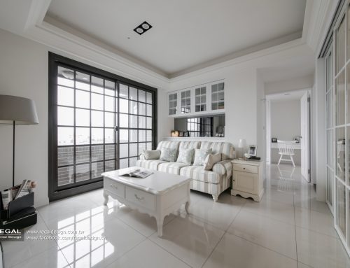 英美式格調，白色格狀窗櫺打造精緻優雅的美式古典宅