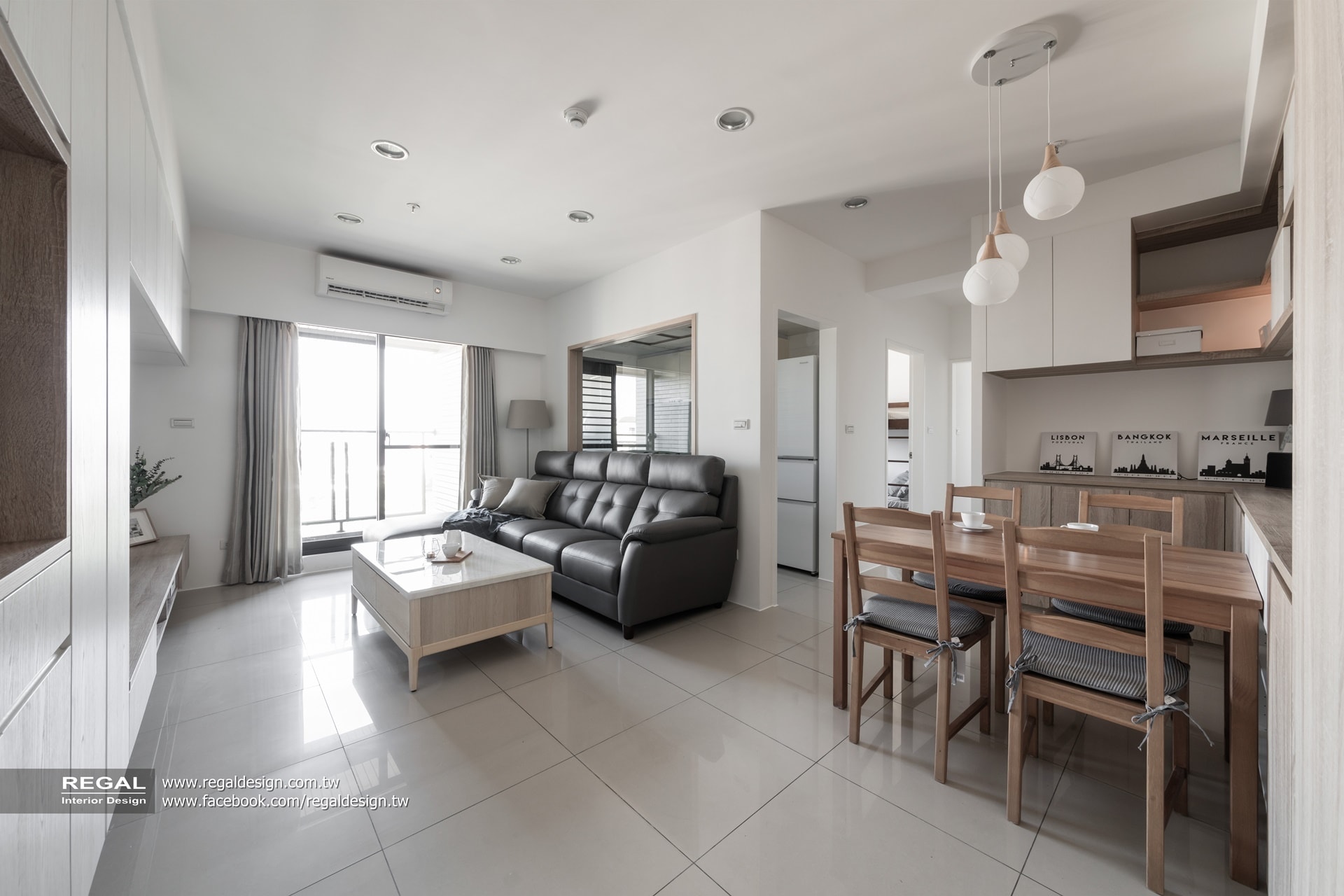 睿格設計 桃園 新帝標 日系簡約 客廳設計