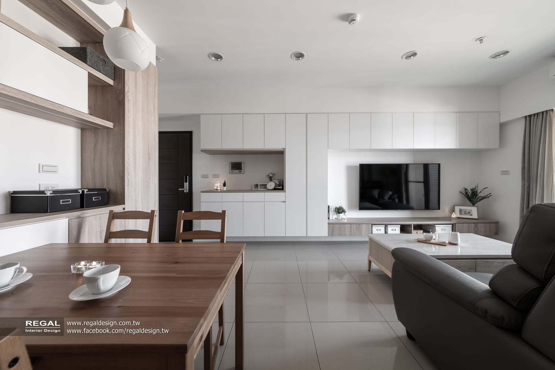 睿格設計 桃園 新帝標 日系簡約 客廳設計