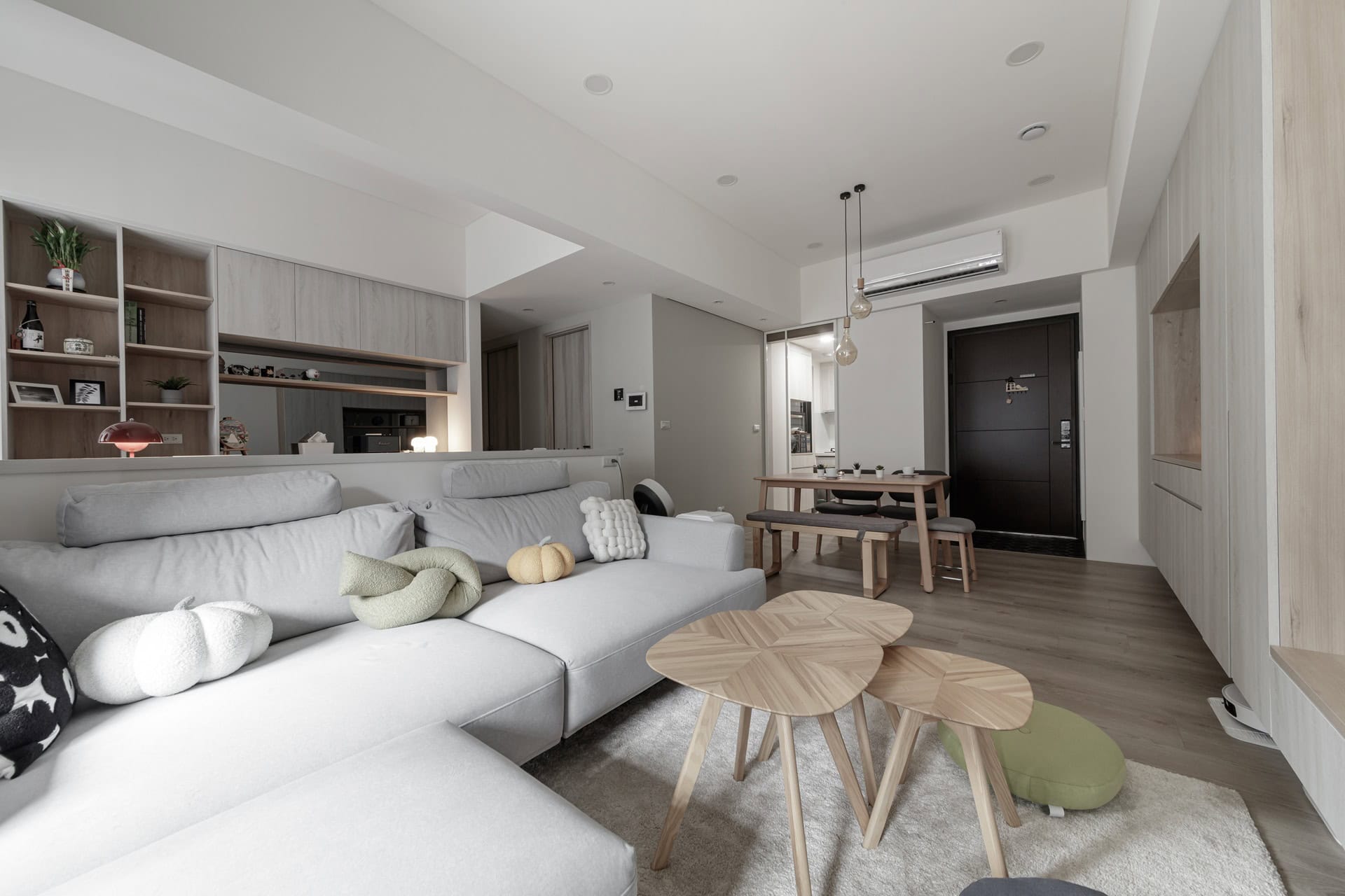 睿格設計_新莊 陸江蒔莊北歐簡約 客廳設計