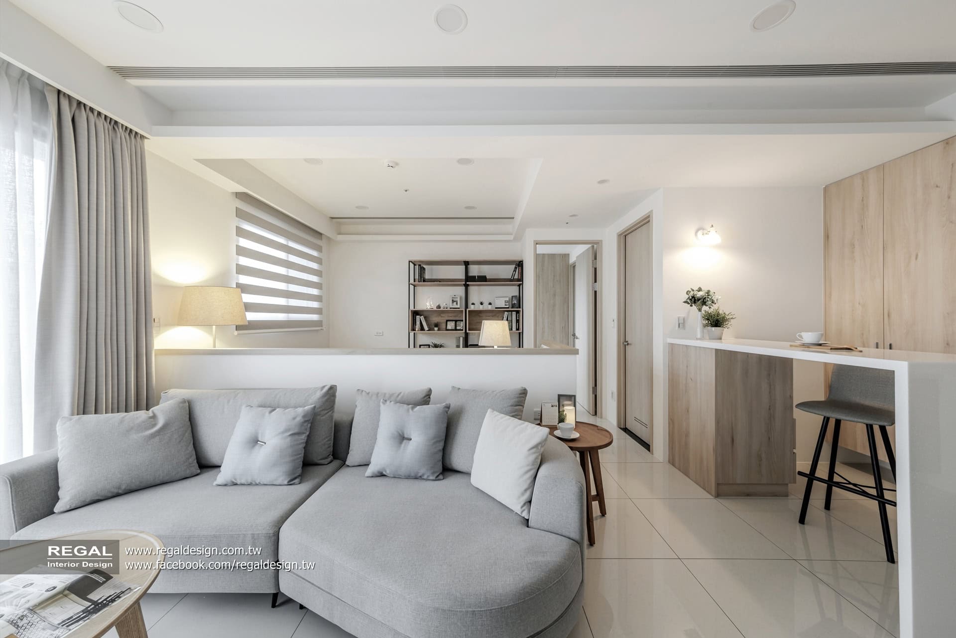 睿格設計_淡水將捷之森_北歐簡約_客廳設計